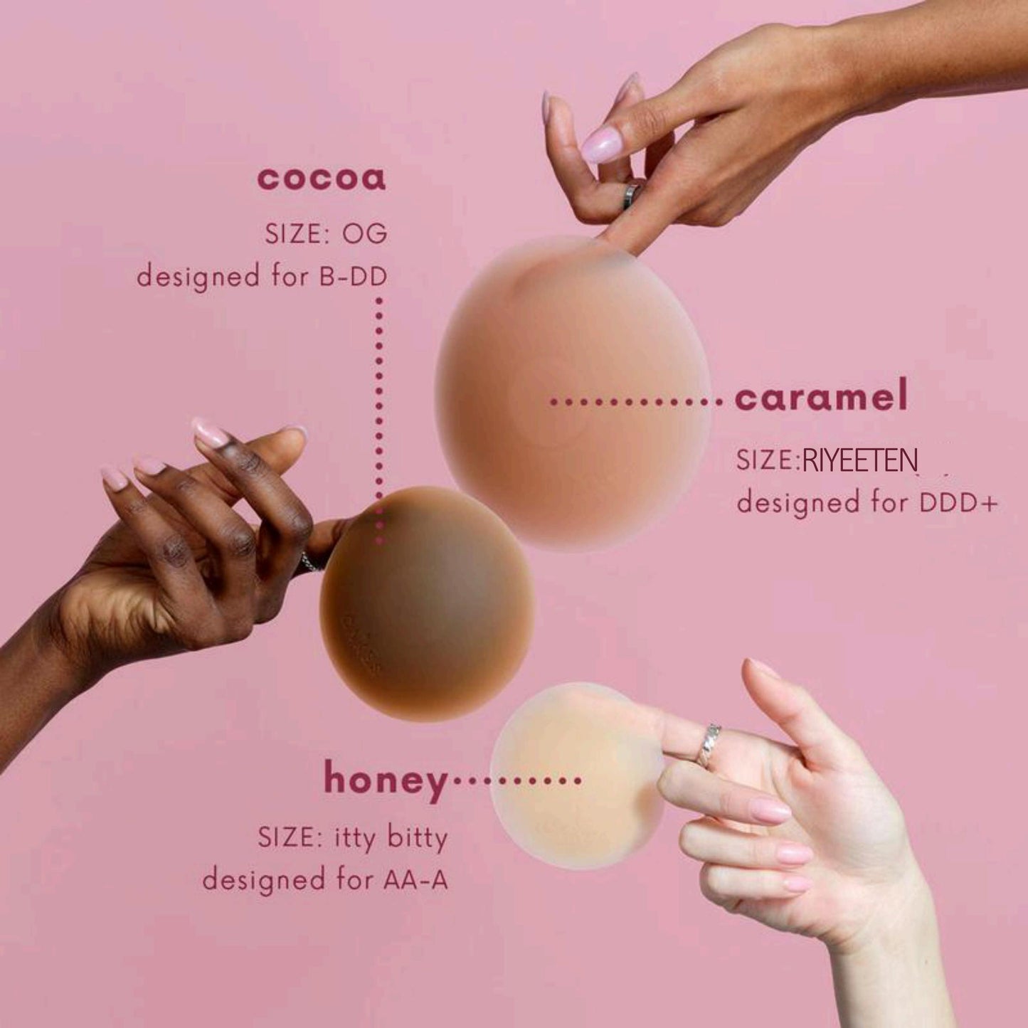 RIYEETEN Circles - The First-ever Sticky Circle Nipple Covers, A medical-grade adhesive boob solution designed by women, for women